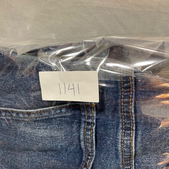 Celebrity Pink Jeans Womens 15 High Rise Wide Leg Distressed Hem Dark Wash Blue - Picture 10 of 12